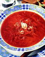 Борщ с печеной свеклой