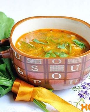 Борщ с яйцом и со щавелем