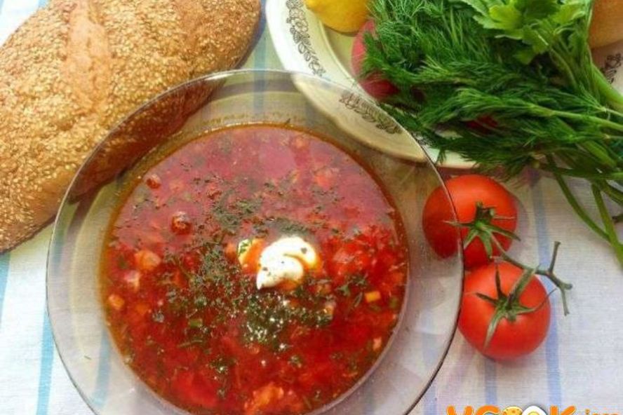 Рецепт борща со свеклой свежей