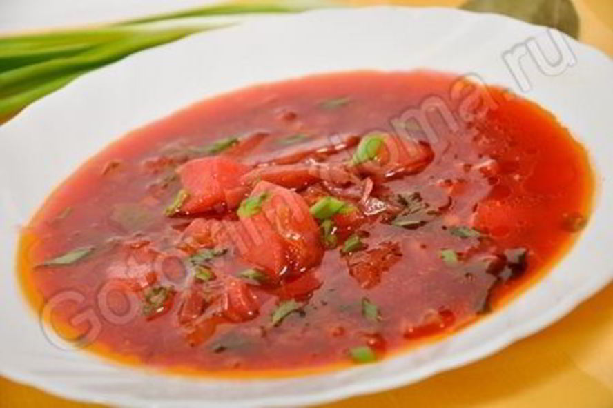 Рецепт борща вегетарианского