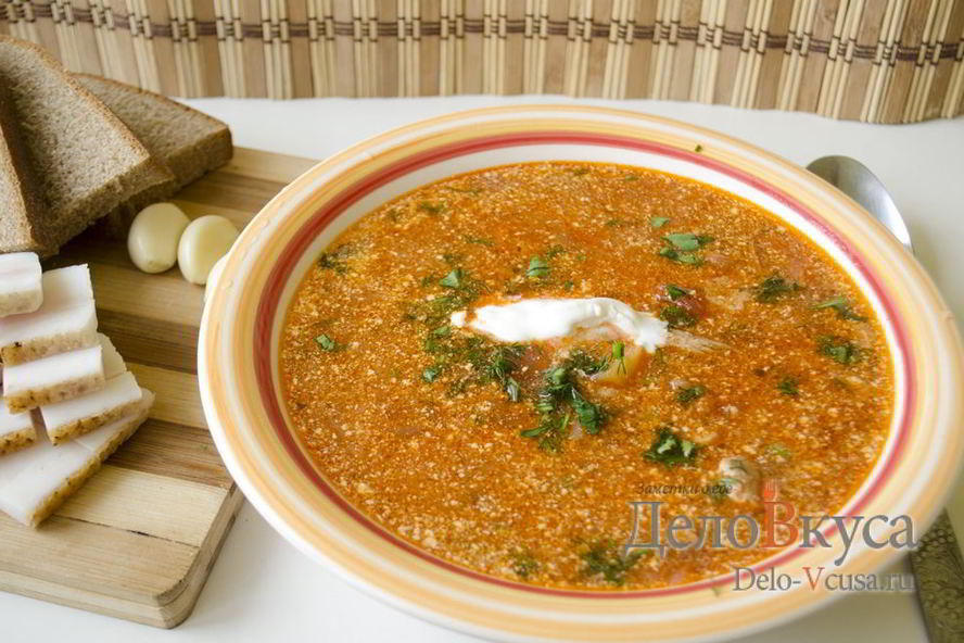 Рецепт красного украинского борща со свеклой