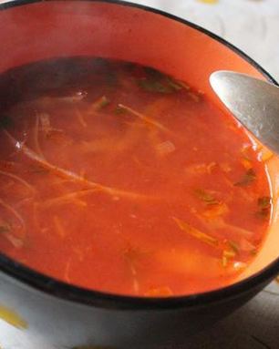 Постный борщ