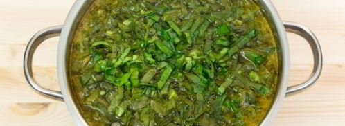 постный зеленый борщ. Шаг 7