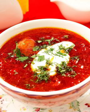 Самый красный борщ