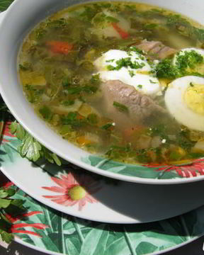 Зеленый борщ