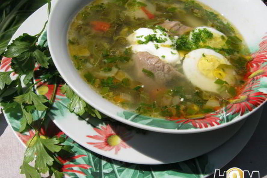 Рецепт зеленого борща