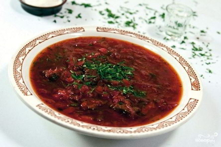 Рецепт жареного борща