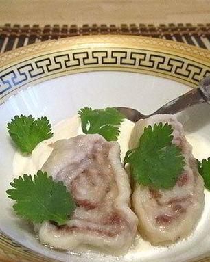 Бульон из баранины с галушками