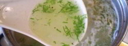 бульон куриный с рисом. Шаг 7