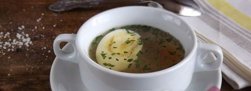 бульон с яйцом. Шаг 8