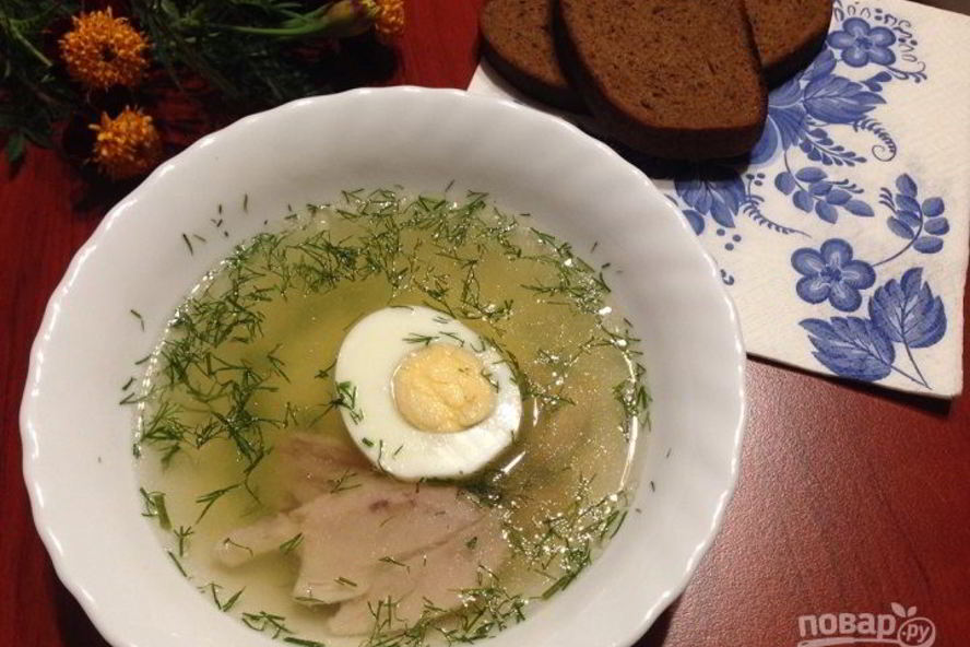 Рецепт куриного бульона с яйцом