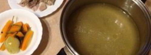 куриный бульон с яйцом. Шаг 4