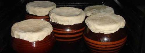 пельмени в горшочках с печенью и бульоном. Шаг 69