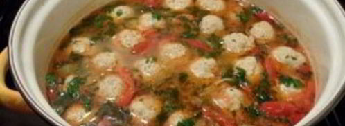 суп с фрикадельками на курином бульоне. Шаг 9