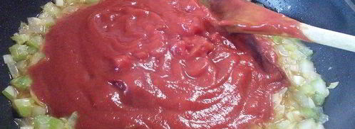 томатный рыбный суп на курином бульоне. Шаг 3