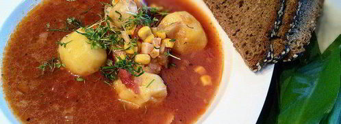 томатный рыбный суп на курином бульоне. Шаг 7