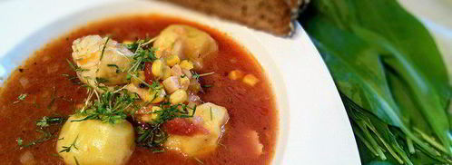 томатный рыбный суп на курином бульоне. Шаг 8