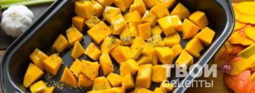 тыквенный суп с бульоном и крупами. Шаг 3