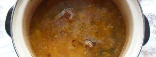 гороховый суп на говяжьей косточке. Шаг 5