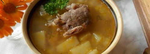 гороховый суп на говяжьей косточке. Шаг 6