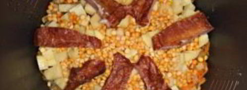 гороховый суп на копченых ребрышках. Шаг 4