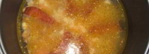 гороховый суп на копченых ребрышках. Шаг 5