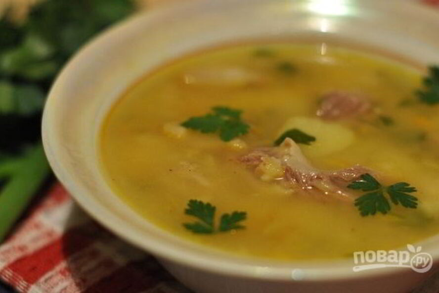 Рецепт горохового супа обычного