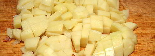 гороховый суп с копченостями и гренками. Шаг 4