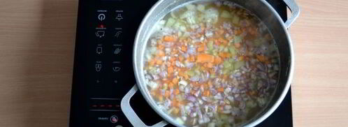 гороховый суп с копченым окорочком. Шаг 7