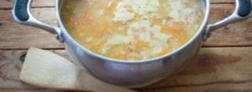 гороховый суп с копченым окороком. Шаг 7