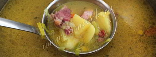 гороховый суп с копчеными ребрами и овощами. Шаг 8