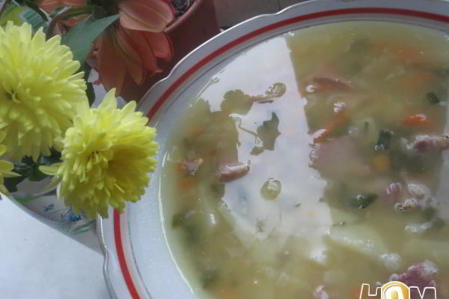 Рецепт горохового супа с копчеными свиными хрящиками