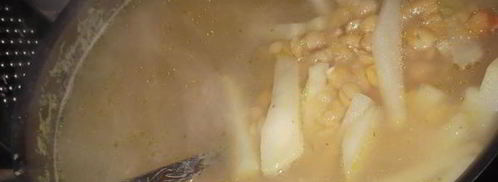 гороховый суп с копчеными свиными хрящиками. Шаг 4