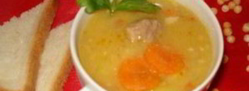 гороховый суп с мясом в мультиварке. Шаг 4