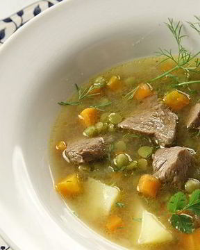 Гороховый суп с мясом
