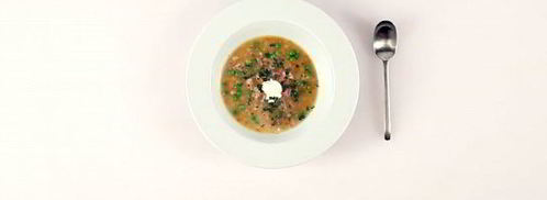 гороховый суп с мятой и свиной рулькой. Шаг 4