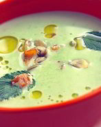 Гороховый суп с мятой