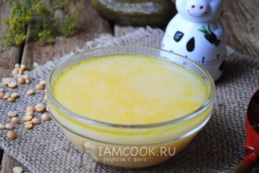 Рецепт горохового супа с плавленым сыром