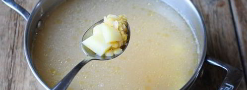 гороховый суп с плавленым сыром. Шаг 10