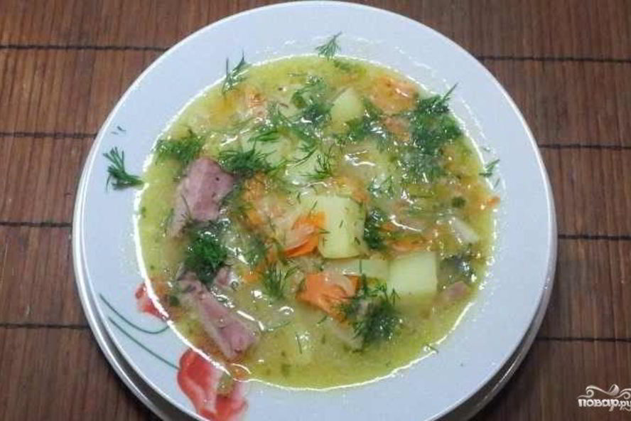 Рецепт горохового супа с рулькой