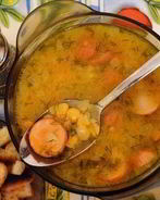 Гороховый суп с сардельками