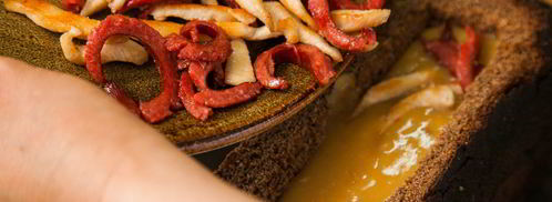 гороховый суп в буханке. Шаг 15