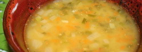 густой гороховый суп с куриной грудкой и чорризо. Шаг 8