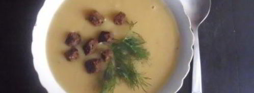 легкий гороховый суп с чесночными гренками. Шаг 7