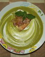 Мятно-гороховый крем-суп