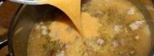 суп гороховый с копченостями. Шаг 11