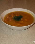 Суп с горохом и окороком