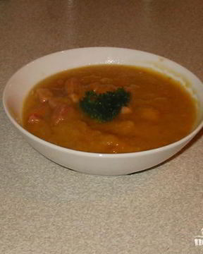 Суп с горохом и окороком