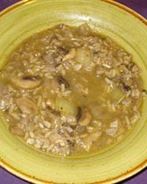 Грибной суп с рисом