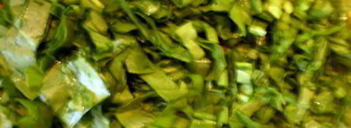 грибной суп с щавлем и шпинатом. Шаг 5